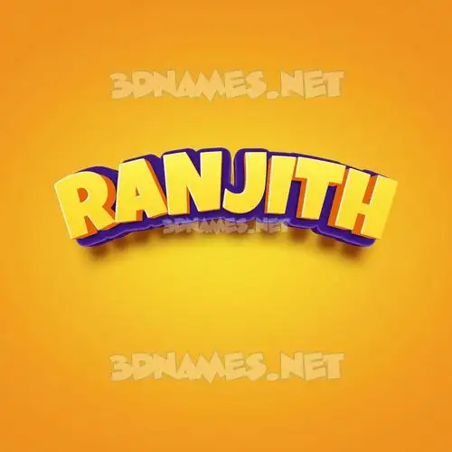 ranjith in Orange Toon style - 3D name wallpaper ranjith in Orange Toon style - 3D name wallpaper