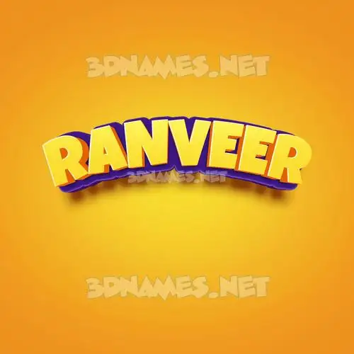 ranveer in Orange Toon style - 3D name wallpaper ranveer in Orange Toon style - 3D name wallpaper
