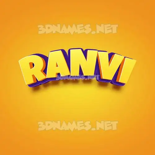 ranvi in Orange Toon style - 3D name wallpaper ranvi in Orange Toon style - 3D name wallpaper
