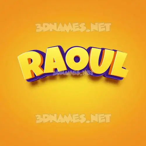 raoul in Orange Toon style - 3D name wallpaper raoul in Orange Toon style - 3D name wallpaper