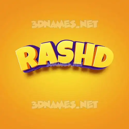 rashd in Orange Toon style - 3D name wallpaper rashd in Orange Toon style - 3D name wallpaper