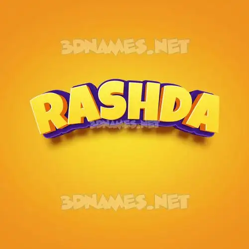 rashda in Orange Toon style - 3D name wallpaper rashda in Orange Toon style - 3D name wallpaper