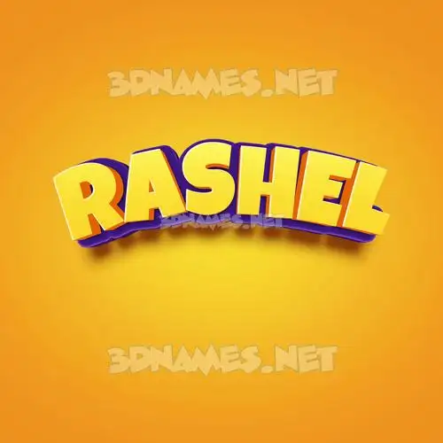 rashel in Orange Toon style - 3D name wallpaper rashel in Orange Toon style - 3D name wallpaper