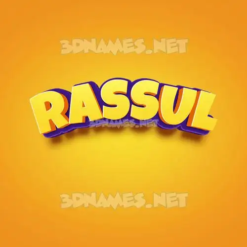 rassul in Orange Toon style - 3D name wallpaper rassul in Orange Toon style - 3D name wallpaper