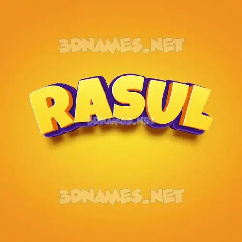 rasul in Orange Toon style - 3D name wallpaper rasul in Orange Toon style - 3D name wallpaper