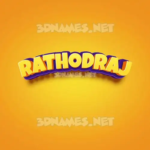 rathodraj in Orange Toon style - 3D name wallpaper rathodraj in Orange Toon style - 3D name wallpaper