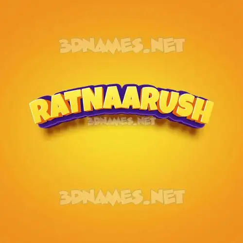 ratnaarush in Orange Toon style - 3D name wallpaper ratnaarush in Orange Toon style - 3D name wallpaper