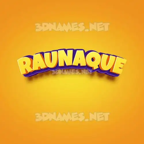 raunaque in Orange Toon style - 3D name wallpaper raunaque in Orange Toon style - 3D name wallpaper
