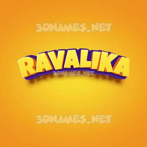 ravalika in Orange Toon style - 3D name wallpaper ravalika in Orange Toon style - 3D name wallpaper