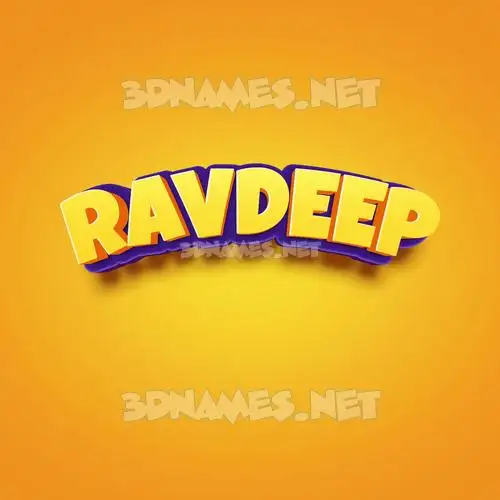 ravdeep in Orange Toon style - 3D name wallpaper ravdeep in Orange Toon style - 3D name wallpaper