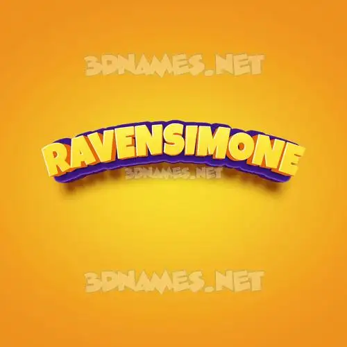 ravensimone in Orange Toon style - 3D name wallpaper ravensimone in Orange Toon style - 3D name wallpaper
