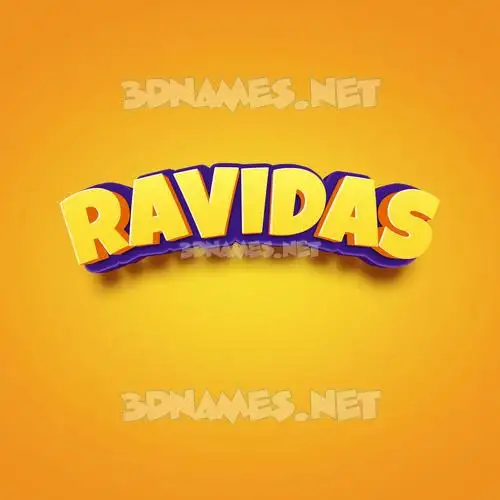 ravidas in Orange Toon style - 3D name wallpaper ravidas in Orange Toon style - 3D name wallpaper