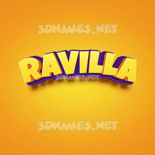 ravilla in Orange Toon style - 3D name wallpaper ravilla in Orange Toon style - 3D name wallpaper