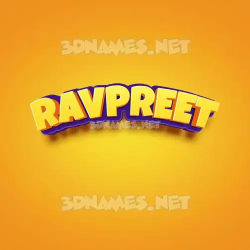 ravpreet in Orange Toon style - 3D name wallpaper ravpreet in Orange Toon style - 3D name wallpaper