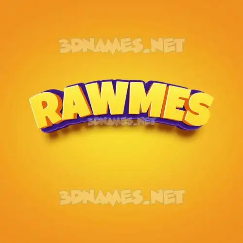rawmes in Orange Toon style - 3D name wallpaper rawmes in Orange Toon style - 3D name wallpaper