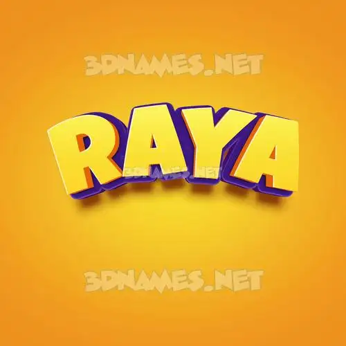 raya in Orange Toon style - 3D name wallpaper raya in Orange Toon style - 3D name wallpaper