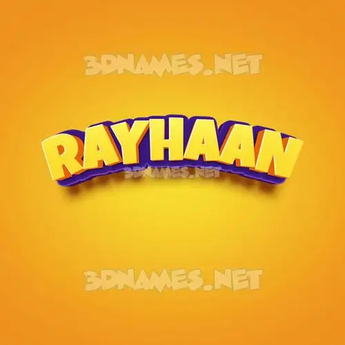 rayhaan in Orange Toon style - 3D name wallpaper rayhaan in Orange Toon style - 3D name wallpaper