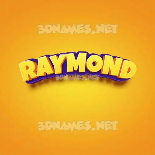 raymond in Orange Toon style - 3D name wallpaper raymond in Orange Toon style - 3D name wallpaper