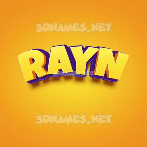 rayn in Orange Toon style - 3D name wallpaper rayn in Orange Toon style - 3D name wallpaper