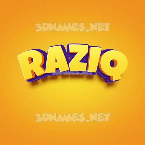 raziq in Orange Toon style - 3D name wallpaper raziq in Orange Toon style - 3D name wallpaper
