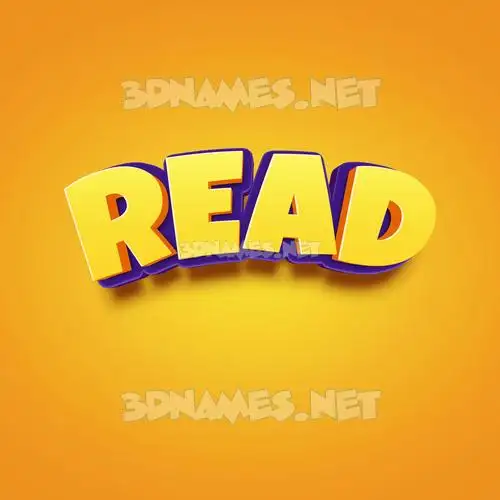 read in Orange Toon style - 3D name wallpaper read in Orange Toon style - 3D name wallpaper