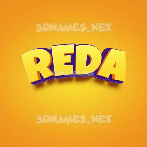reda in Orange Toon style - 3D name wallpaper reda in Orange Toon style - 3D name wallpaper