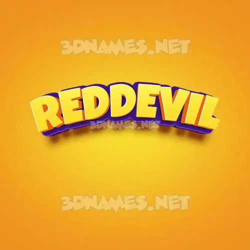reddevil in Orange Toon style - 3D name wallpaper reddevil in Orange Toon style - 3D name wallpaper
