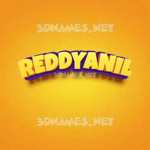reddyanil in Orange Toon style - 3D name wallpaper reddyanil in Orange Toon style - 3D name wallpaper