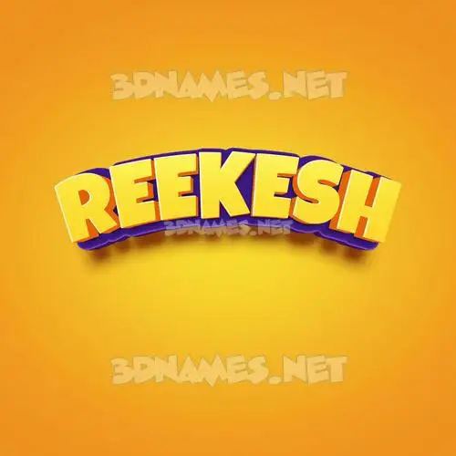 reekesh in Orange Toon style - 3D name wallpaper reekesh in Orange Toon style - 3D name wallpaper