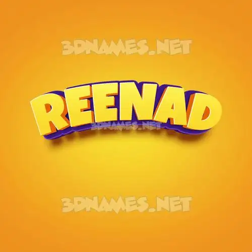reenad in Orange Toon style - 3D name wallpaper reenad in Orange Toon style - 3D name wallpaper