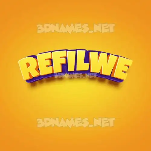 refilwe in Orange Toon style - 3D name wallpaper refilwe in Orange Toon style - 3D name wallpaper