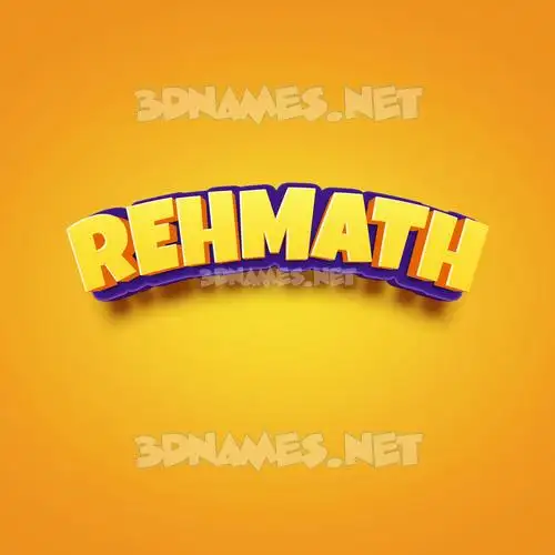 rehmath in Orange Toon style - 3D name wallpaper rehmath in Orange Toon style - 3D name wallpaper