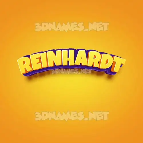 reinhardt in Orange Toon style - 3D name wallpaper reinhardt in Orange Toon style - 3D name wallpaper