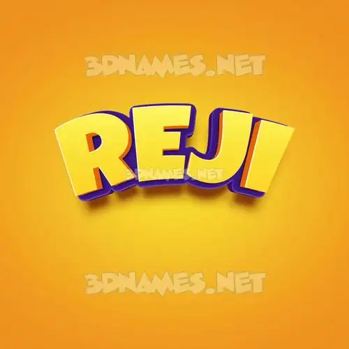 reji in Orange Toon style - 3D name wallpaper reji in Orange Toon style - 3D name wallpaper
