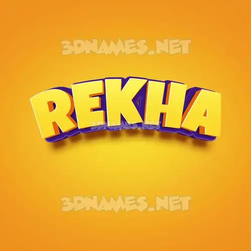 rekha in Orange Toon style - 3D name wallpaper rekha in Orange Toon style - 3D name wallpaper