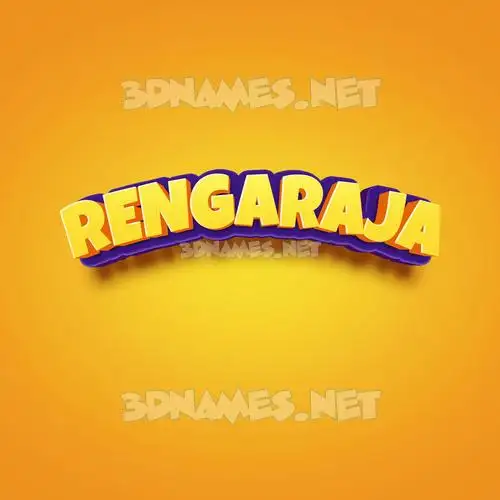 rengaraja in Orange Toon style - 3D name wallpaper rengaraja in Orange Toon style - 3D name wallpaper