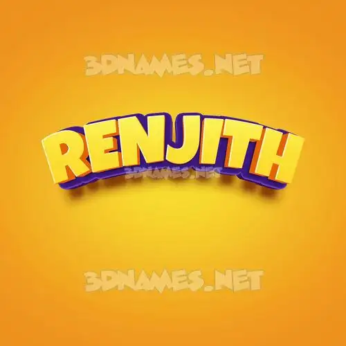 renjith in Orange Toon style - 3D name wallpaper renjith in Orange Toon style - 3D name wallpaper