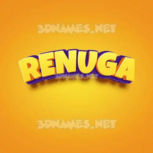 renuga in Orange Toon style - 3D name wallpaper renuga in Orange Toon style - 3D name wallpaper