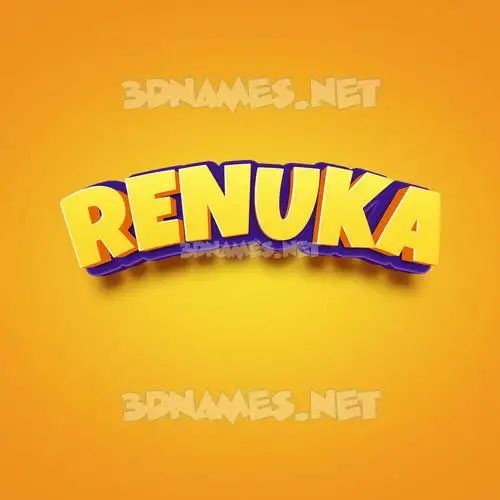 renuka in Orange Toon style - 3D name wallpaper renuka in Orange Toon style - 3D name wallpaper