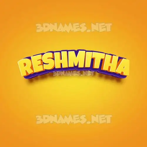 reshmitha in Orange Toon style - 3D name wallpaper reshmitha in Orange Toon style - 3D name wallpaper