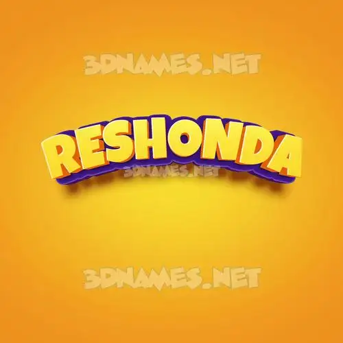 reshonda in Orange Toon style - 3D name wallpaper reshonda in Orange Toon style - 3D name wallpaper