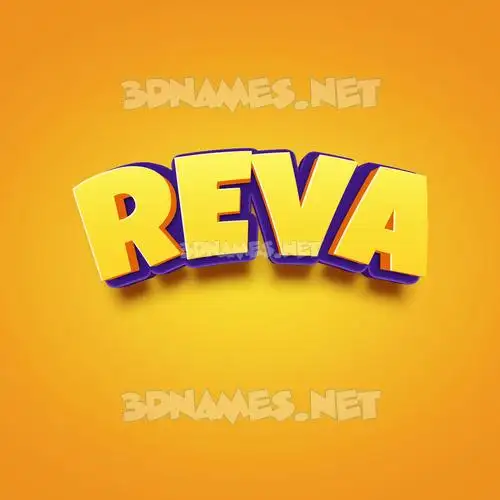 reva in Orange Toon style - 3D name wallpaper reva in Orange Toon style - 3D name wallpaper