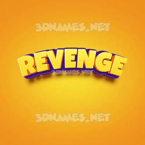 revenge in Orange Toon style - 3D name wallpaper revenge in Orange Toon style - 3D name wallpaper
