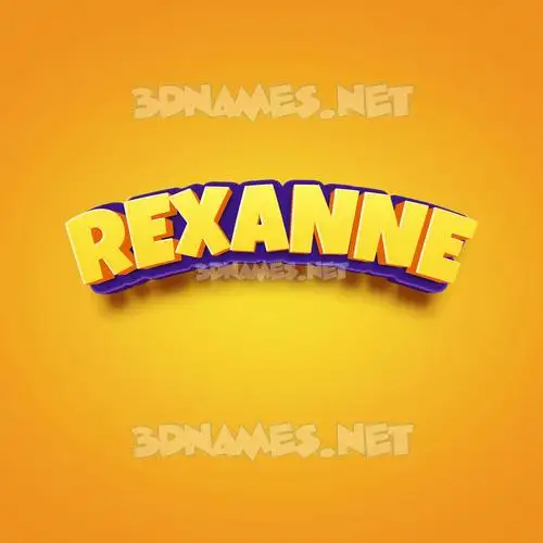 rexanne in Orange Toon style - 3D name wallpaper rexanne in Orange Toon style - 3D name wallpaper
