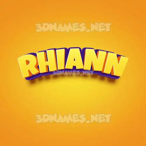 rhiann in Orange Toon style - 3D name wallpaper rhiann in Orange Toon style - 3D name wallpaper