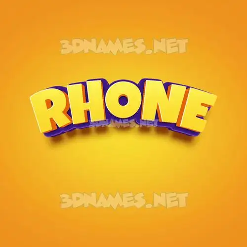 rhone in Orange Toon style - 3D name wallpaper rhone in Orange Toon style - 3D name wallpaper