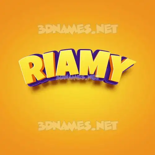 riamy in Orange Toon style - 3D name wallpaper riamy in Orange Toon style - 3D name wallpaper