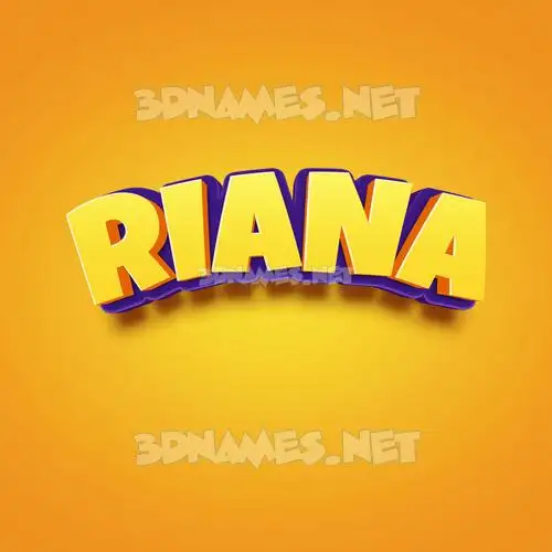 riana in Orange Toon style - 3D name wallpaper riana in Orange Toon style - 3D name wallpaper