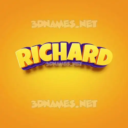 richard in Orange Toon style - 3D name wallpaper richard in Orange Toon style - 3D name wallpaper