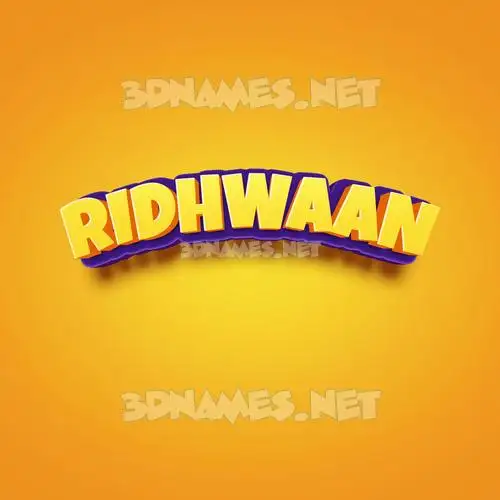 ridhwaan in Orange Toon style - 3D name wallpaper ridhwaan in Orange Toon style - 3D name wallpaper